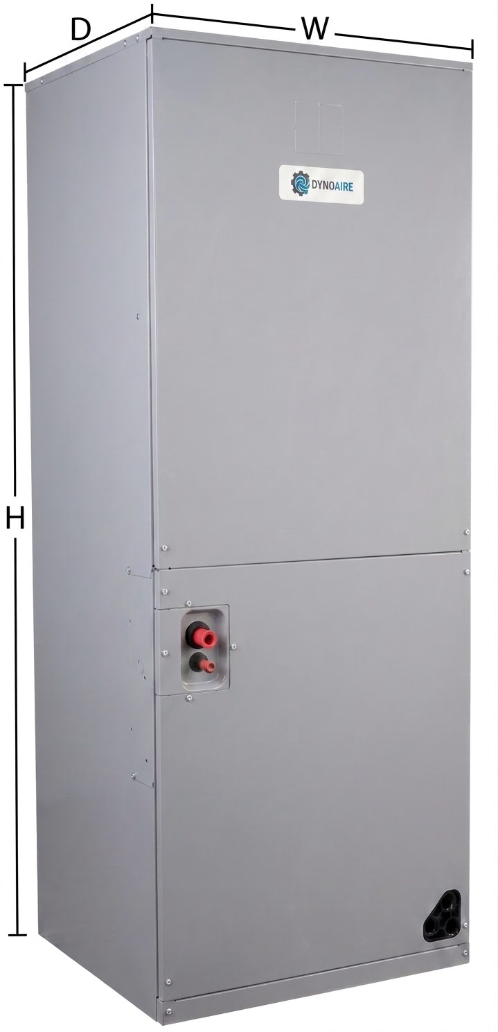 D4AH multi-position air handler cabinet dimensions